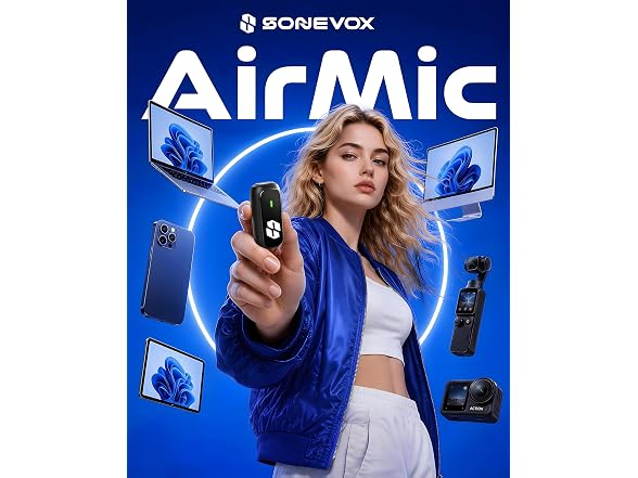 SONEVOX AirMic Mini (2TX 2RX Charging Case)