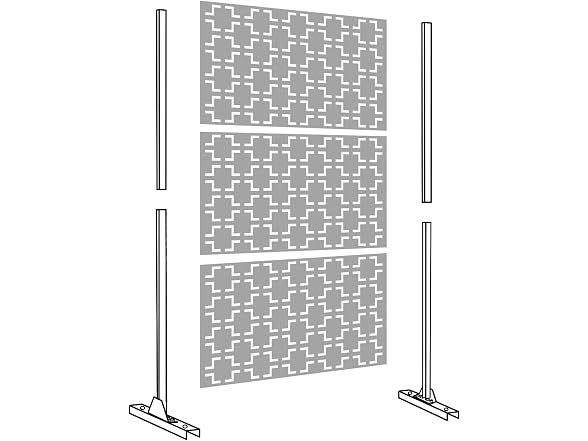 PexFix Metal Privacy Screen Panel Frame Kit - Gallery 3