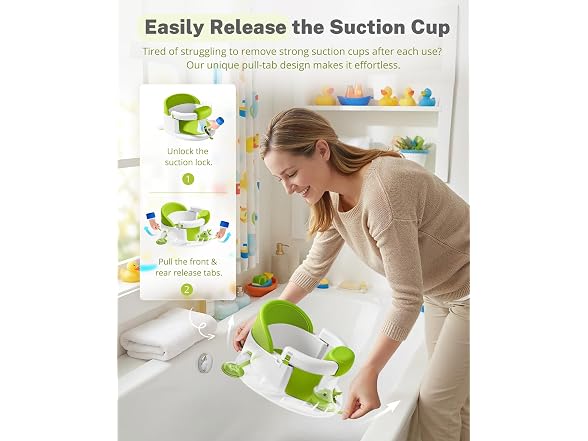 ONTHEWEI Ice Green Baby Bath Seat