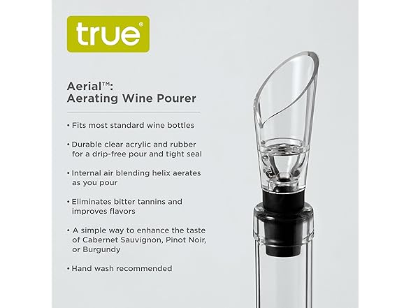 True Aerial Wine Aerator Pourer Spout