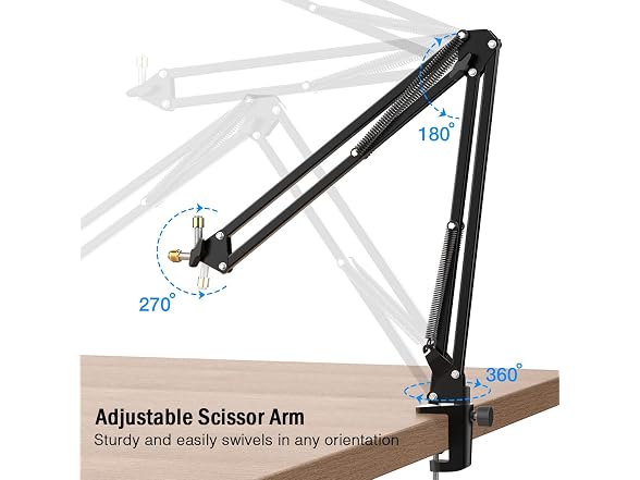 FIFINE CS1 Scissor Microphone Boom Arm Stand