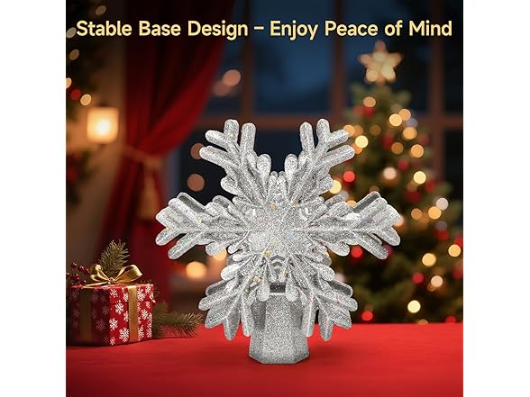 Meoligr Christmas Tree Topper Lighted