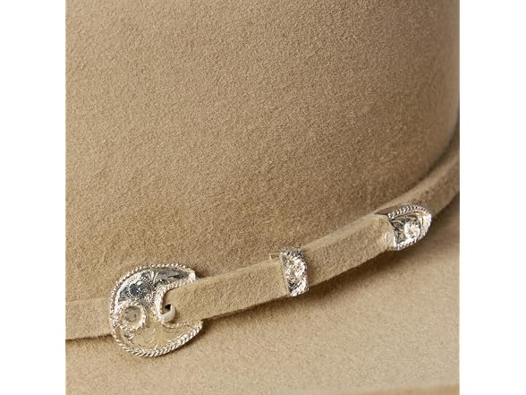 Stetson Men (7 1/2) Corral Wool Cowboy SilverSand