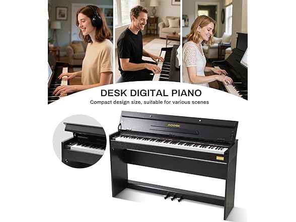 AODSK 88-Key Weighted Hammer Action Digital Piano