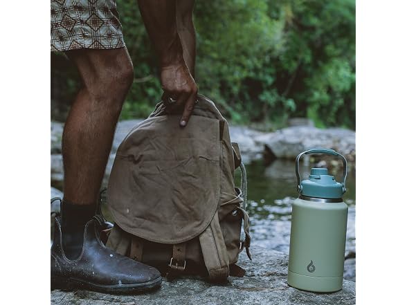 BJPKPK 64oz Insulated Water Bottles Milky White