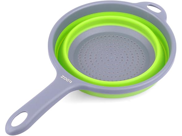 ZOER Kitchen Foldable Pasta Colander