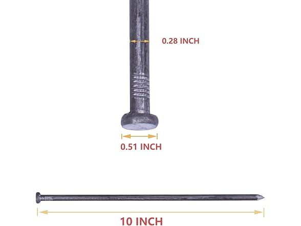 CFUTABOH Metal Edging Spikes; 50 Count