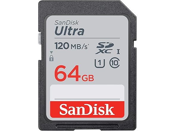 SanDisk 64GB 120MB/S Ultra UHS-I SDXC Memory Card (2-Pack)