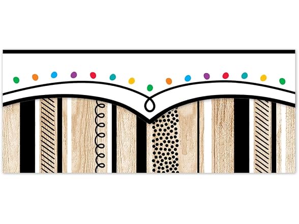 CTP Core Decor Stripes and Doodles on Wood EZ Border
