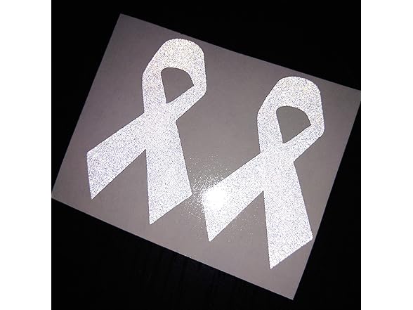 CUSHYSTORE Lung Ribbon Decal White 6pk