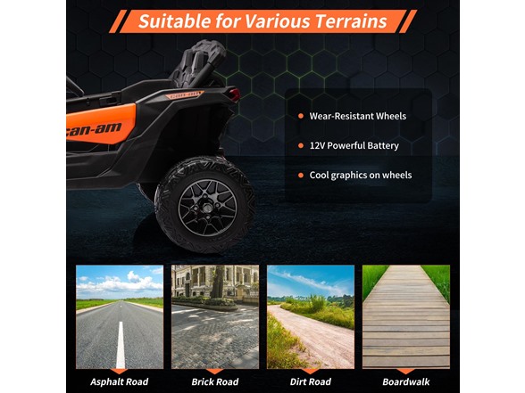 Electric Ride on UTV Car Orange