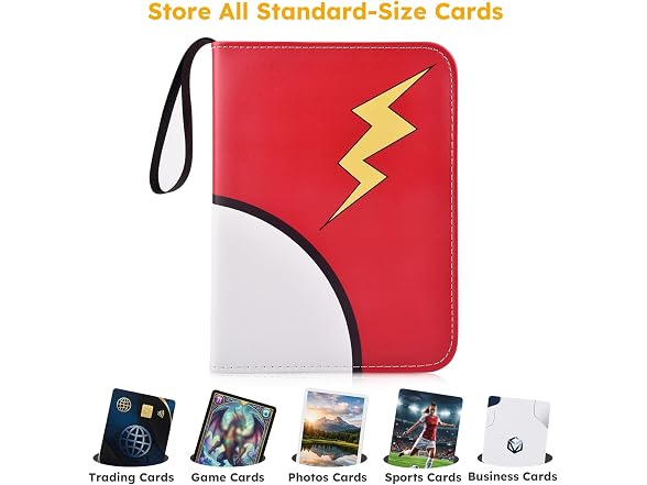 Portable 4 Pocket Trading Card Binder