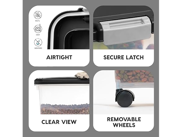IRIS USA Airtight Dog Food Storage Container
