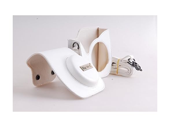 StoreInfinity Camera Leather Bag White