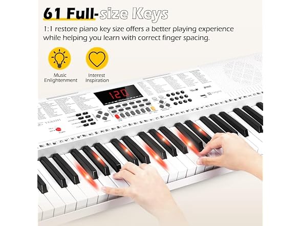 Vangoa 61 Key Keyboard Piano