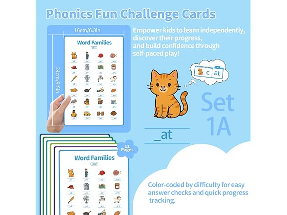 Sinoome Phonics Flash Cards