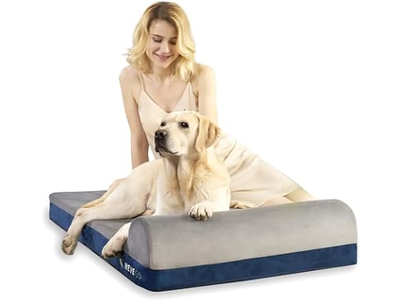 WEVEGO Jumbo Orthopedic Dog Bed, 7.87-in