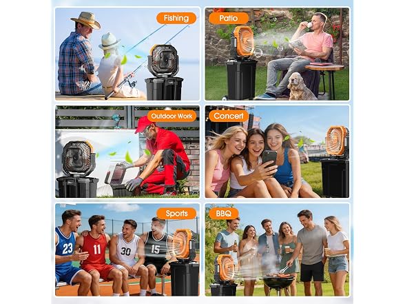 Ausic 5 Gal 12" Portable Misting Fan