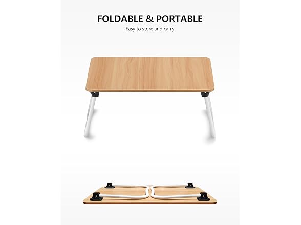 ZEAPTAC Laptop Bed Desk, Foldable Lap