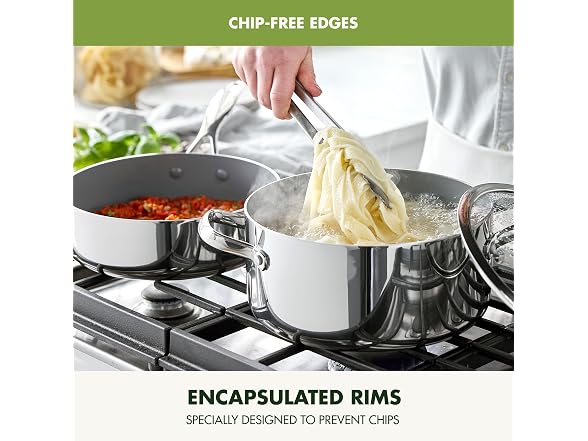 GreenPan Valencia Pro Tri-Ply Coated Stainless Steel 9 Piece Set