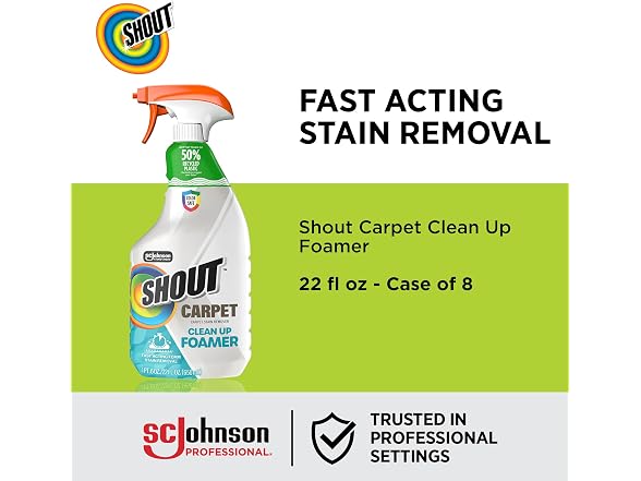 SHOUT Carpet Clean Up 22oz Case of 8