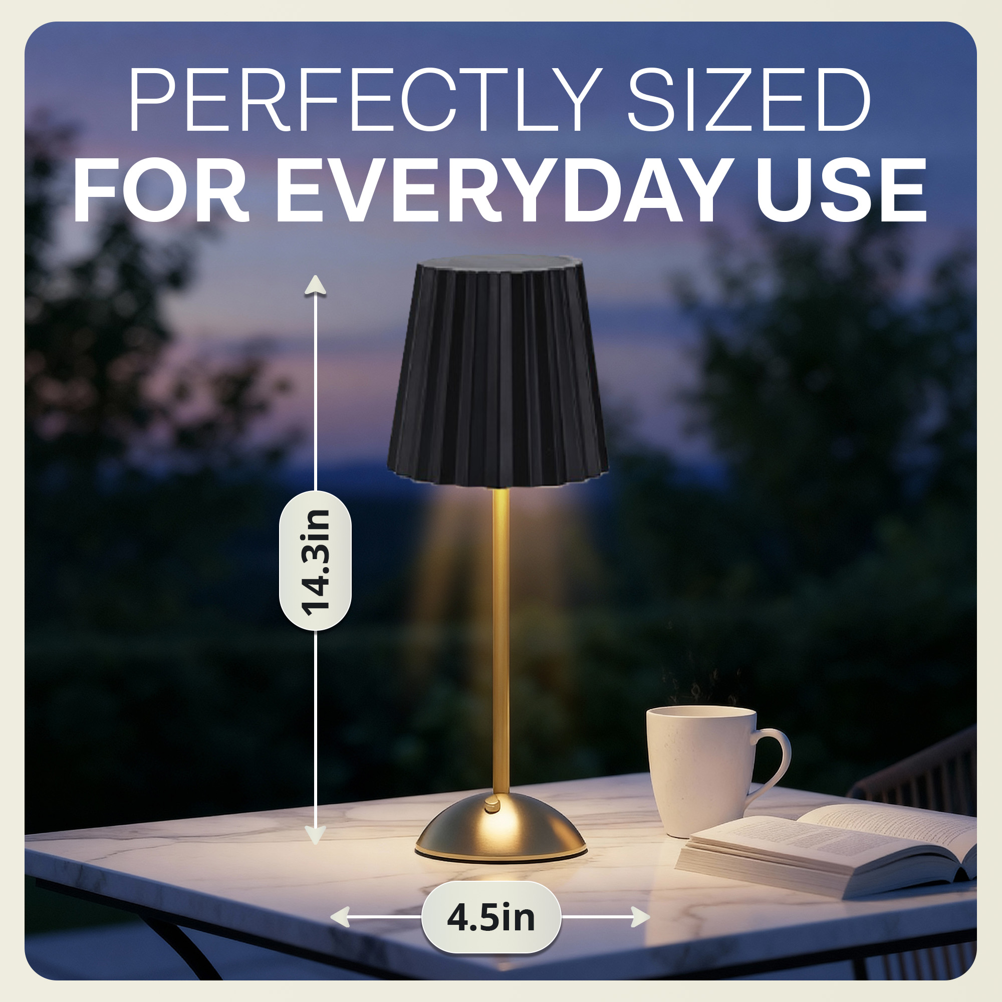 Solar Wide Pleated Lamp - Gallery 15