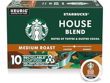 $6.99, Was $12.99, 46% Off! 10CT Starbucks K-Cup Coffee Pods, Medium Roast dealfomo