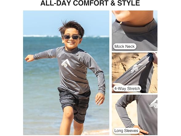 Kanu Surf Boys (12) Platinum Long-Sleeve Rashguard