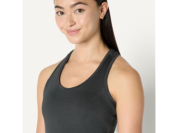 Amazon Essentials Women (XS) Top Heather Graphite