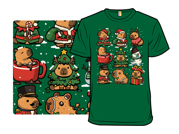 Christmas Capybaras