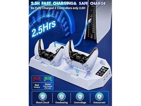 PS5 Slim Stand & Cooling Station