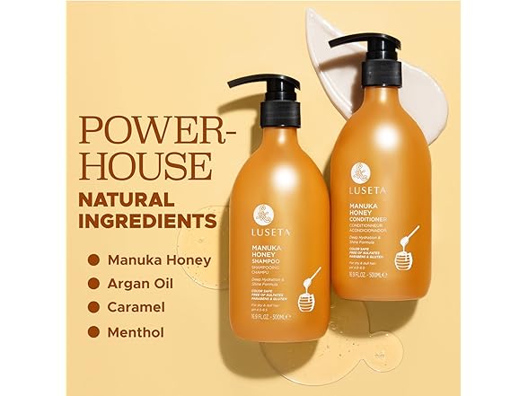 L LUSETA Manuka Honey Shampoo & Conditioner