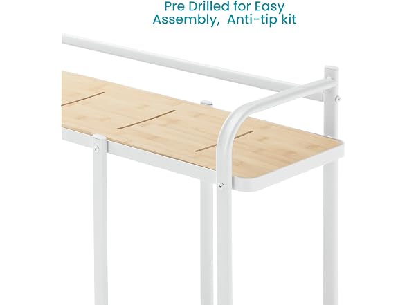 Home Zone Living CAD6239U Over the Toilet Organizer 3-Tier