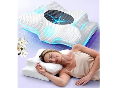 $26.99, Was $59.99, 55% Off! Emircey Cervical Neck Pillow dealfomo