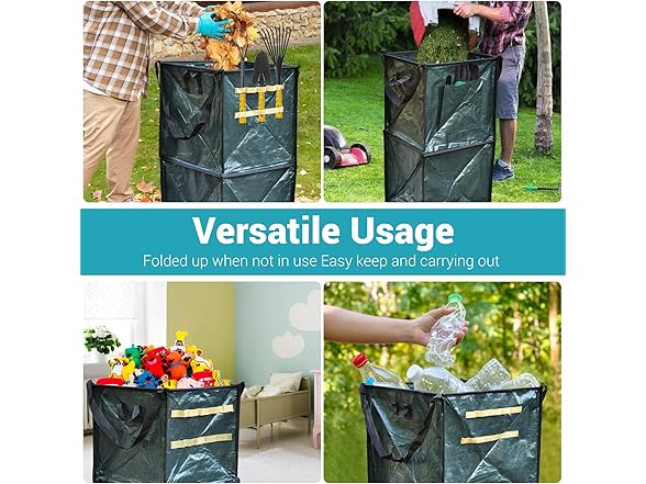 Florelf 30 gal Collapsible Garden Bags