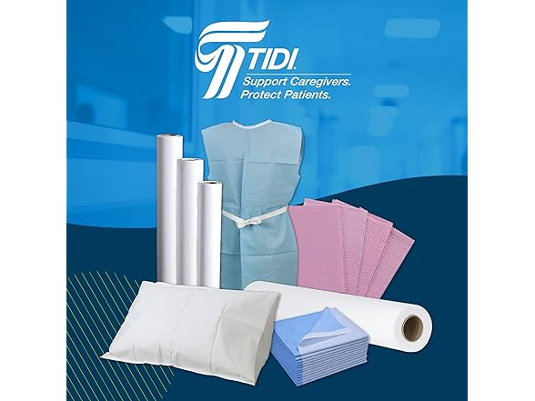 TIDI Dental Bibs Blue 13x18" 125ct