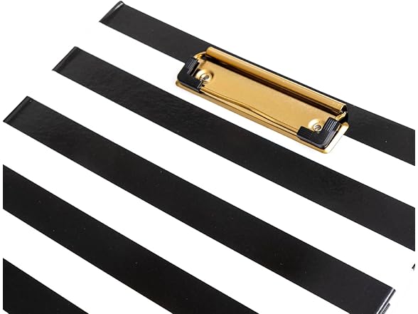Day Designer Clipfolio, Black Stripe