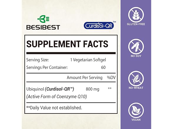 Liposomal Ubiquinol CoQ10 800 MG