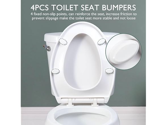 JINGZE Elongated Toilet Seat Slow Close