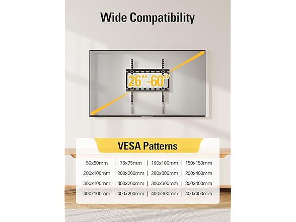 Mounting Dream TV Mount Fixed | 26-60"