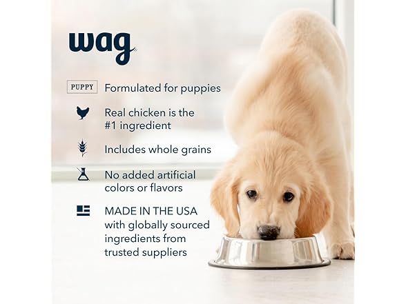 Wag Chicken & Veg Puppy Food 13oz (12pk)