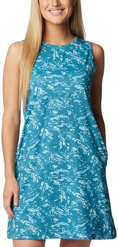 Columbia Women's Freezer Tank Dress, Canyon Blue Winding Waters, Small