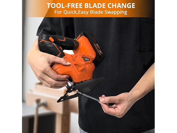 TILSWALL USPRJS01 Cordless Jig Saw Orange