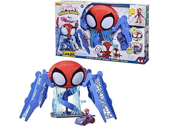 Marvel Spidey and His Amazing Friends Web-Quarters Playset