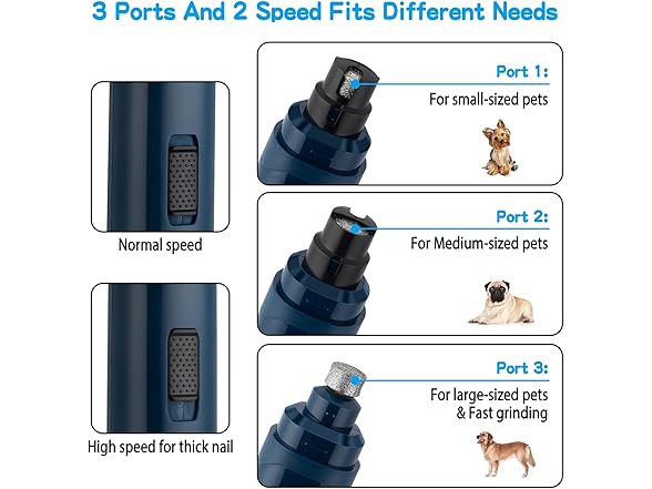 Casfuy B07W85ZPL1 dog nail grinder