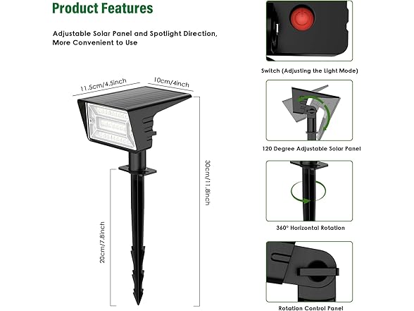 LAMKEEP Solar Spot Lights