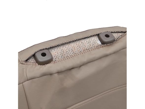 9pc Beige Leather Seat Cover Full Set