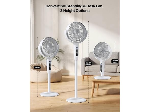 Aaoyun PFD9 Rechargeable Pedestal Fan with Remote