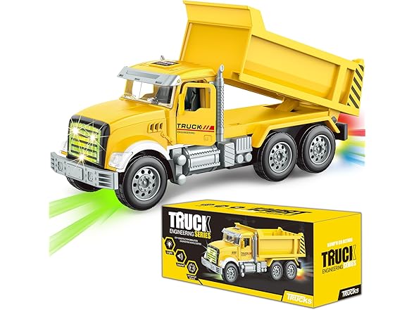 ALOTJOY Dump Truck Toy for Toddlers