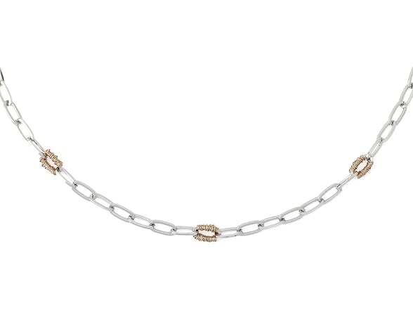 Robert Lee Morris Women's Paper Clip Necklace